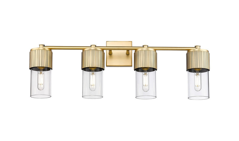 Innovations 428-4W-BB-G428-7CL LED Bath Vanity, Brushed Brass