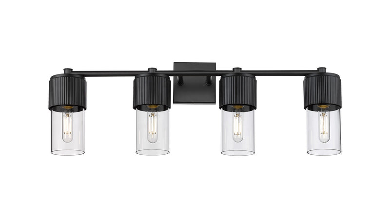 Innovations 428-4W-BK-G428-7CL LED Bath Vanity, Matte Black