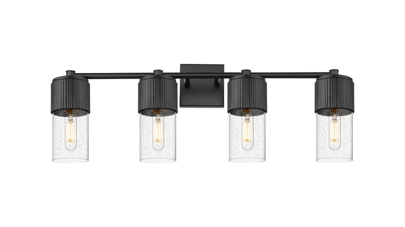 Innovations 428-4W-BK-G428-7SDY LED Bath Vanity, Matte Black
