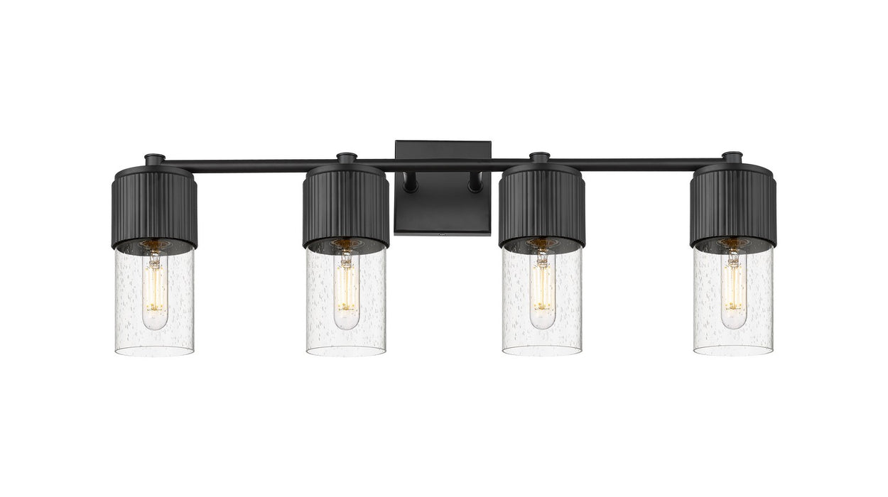 Innovations 428-4W-BK-G428-7SDY LED Bath Vanity, Matte Black