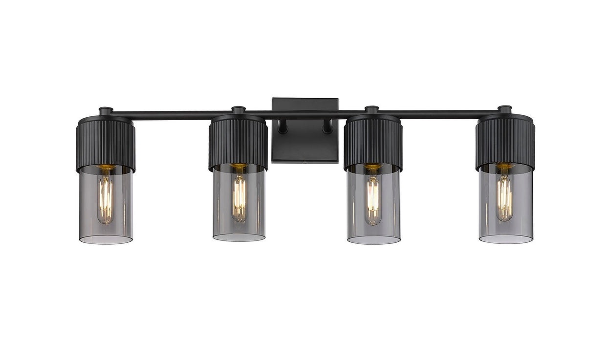 Innovations 428-4W-BK-G428-7SM LED Bath Vanity, Matte Black