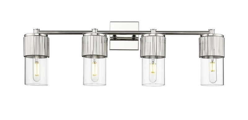 Innovations 428-4W-PN-G428-7CL LED Bath Vanity, Polished Nickel