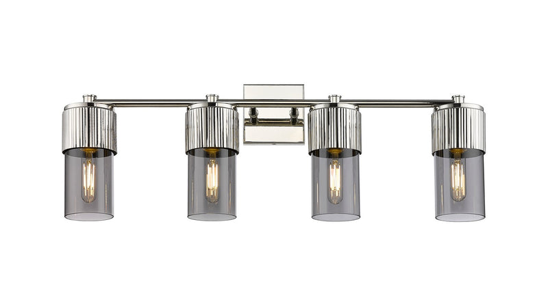 Innovations 428-4W-PN-G428-7SM LED Bath Vanity, Polished Nickel