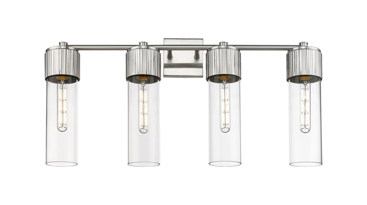 Innovations 428-4W-SN-G428-12CL LED Bath Vanity, Satin Nickel