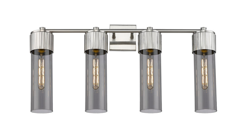 Innovations 428-4W-SN-G428-12SM LED Bath Vanity, Satin Nickel