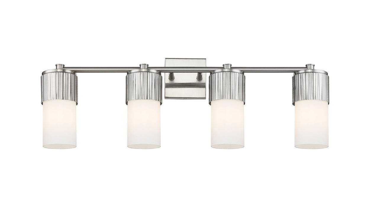 Innovations 428-4W-SN-G428-7WH LED Bath Vanity, Satin Nickel