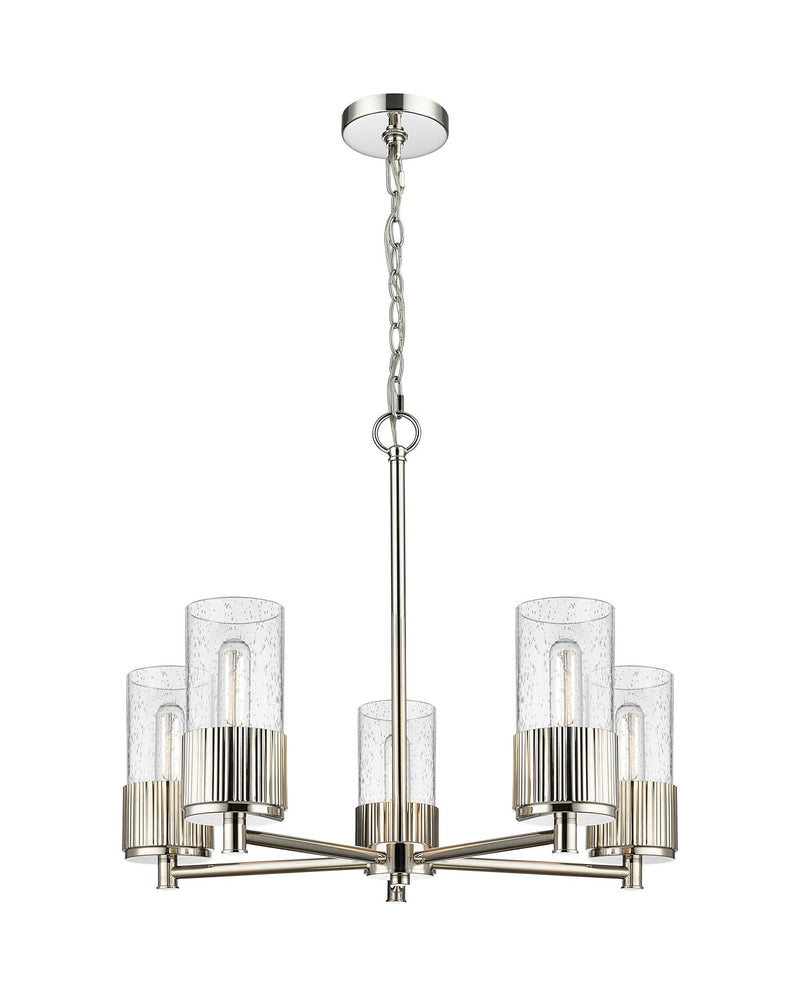 Innovations 428-5CR-PN-G428-7SDY LED Chandelier, Polished Nickel