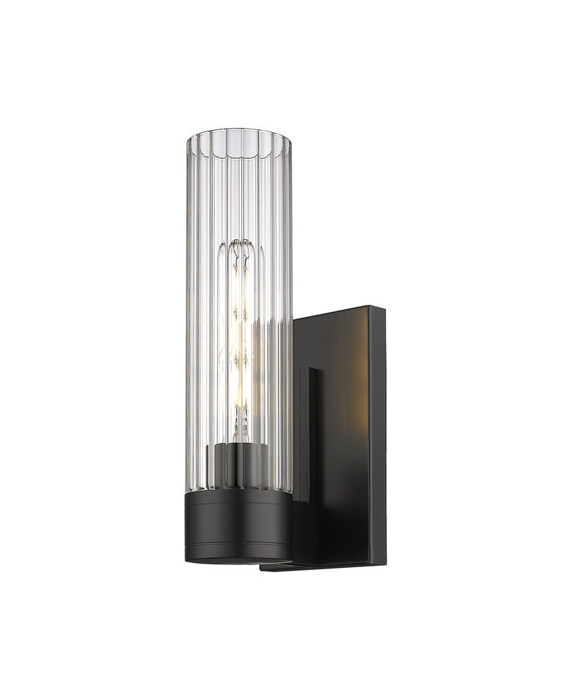 Innovations 429-1W-BK-G429-11CL LED Wall Sconce, Matte Black