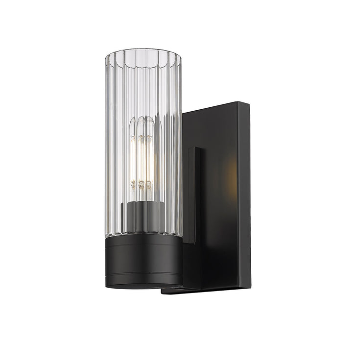 Innovations 429-1W-BK-G429-8CL LED Wall Sconce, Matte Black