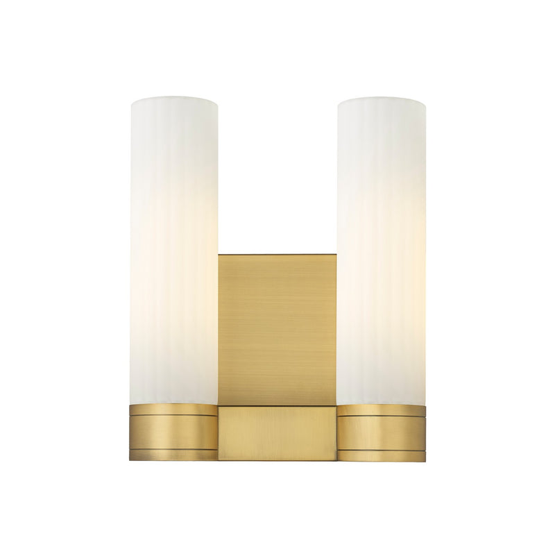 Innovations 429-2W-BB-G429-11WH LED Bath Vanity, Brushed Brass