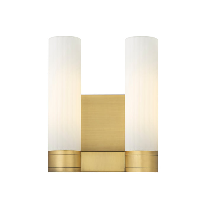 Innovations 429-2W-BB-G429-11WH LED Bath Vanity, Brushed Brass