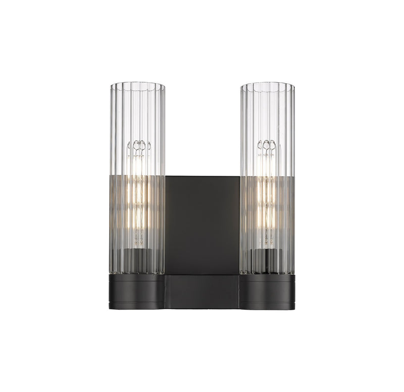 Innovations 429-2W-BK-G429-11CL LED Bath Vanity, Matte Black