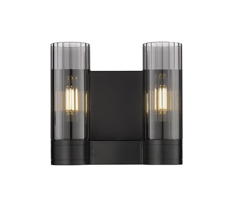 Innovations 429-2W-BK-G429-8SM LED Bath Vanity, Matte Black