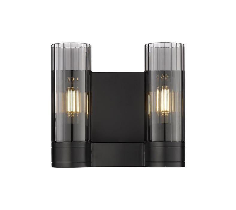Innovations 429-2W-BK-G429-8SM LED Bath Vanity, Matte Black