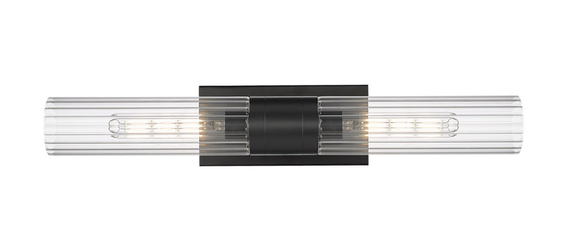 Innovations 429-2WL-BK-G429-11CL LED Bath Vanity, Matte Black
