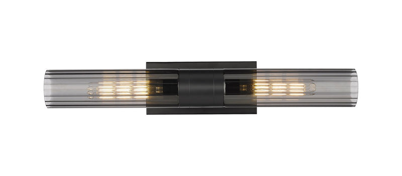 Innovations 429-2WL-BK-G429-11SM LED Bath Vanity, Matte Black