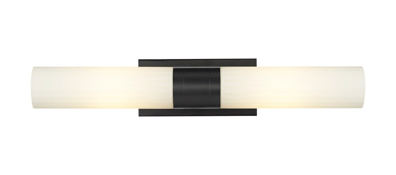 Innovations 429-2WL-BK-G429-11WH LED Bath Vanity, Matte Black