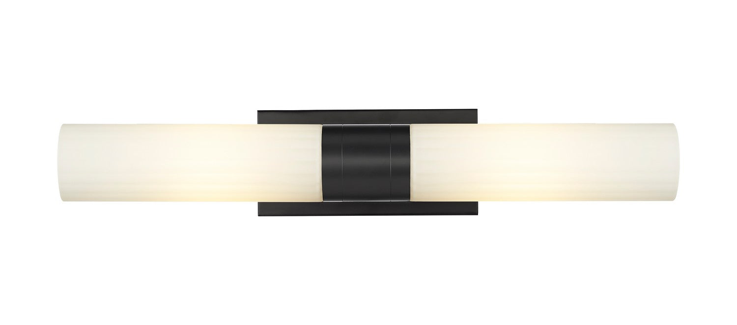 Innovations 429-2WL-BK-G429-11WH LED Bath Vanity, Matte Black