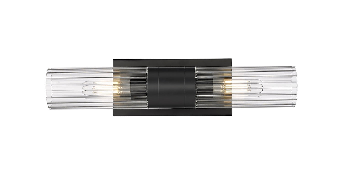 Innovations 429-2WL-BK-G429-8CL LED Bath Vanity, Matte Black