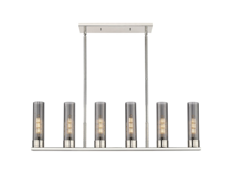 Innovations 429-6I-PN-G429-8SM LED Linear Pendant, Polished Nickel