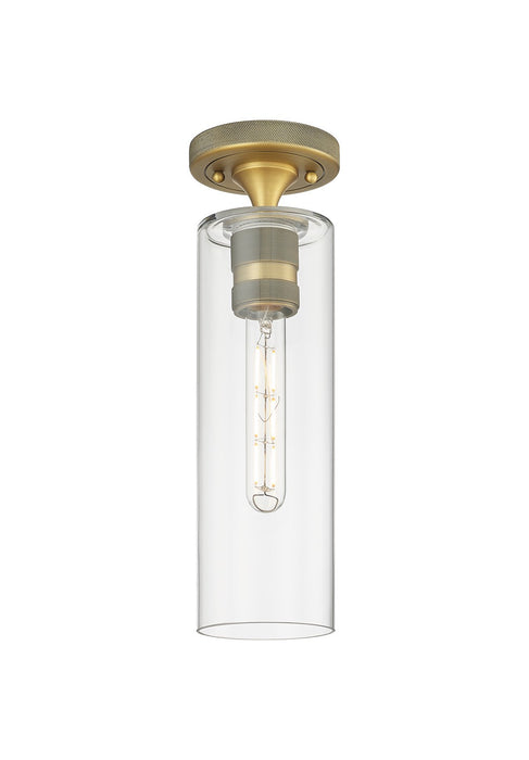 Innovations 434-1F-BB-G434-12CL LED Flush Mount, Brushed Brass