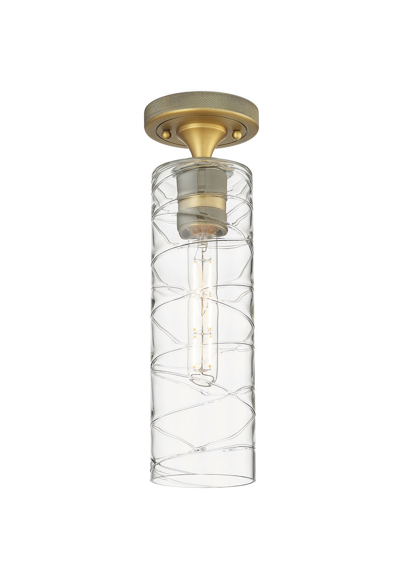 Innovations 434-1F-BB-G434-12DE LED Flush Mount, Brushed Brass