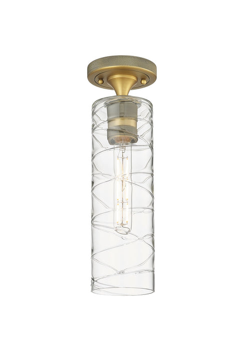 Innovations 434-1F-BB-G434-12DE LED Flush Mount, Brushed Brass