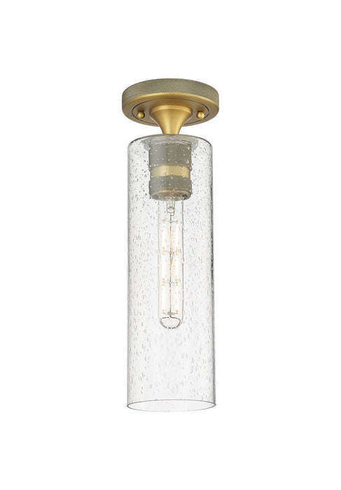 Innovations 434-1F-BB-G434-12SDY LED Flush Mount, Brushed Brass