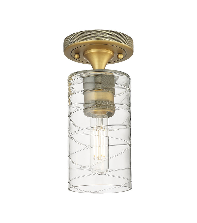Innovations 434-1F-BB-G434-7DE LED Flush Mount, Brushed Brass