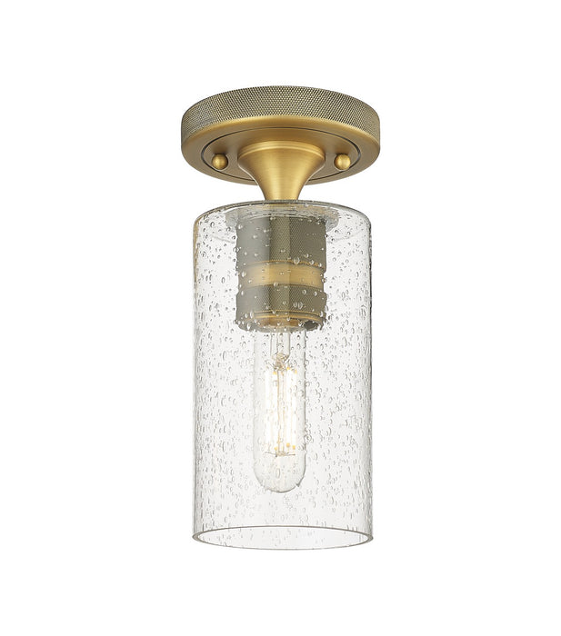 Innovations 434-1F-BB-G434-7SDY LED Flush Mount, Brushed Brass