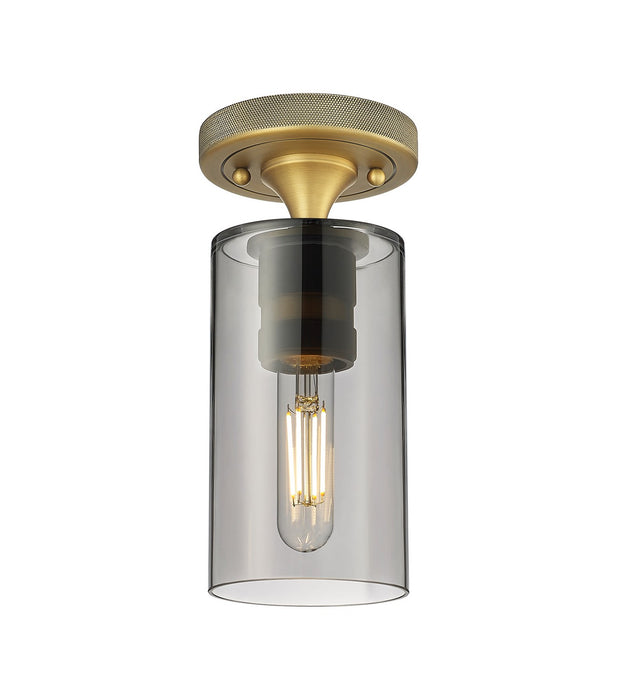 Innovations 434-1F-BB-G434-7SM LED Flush Mount, Brushed Brass
