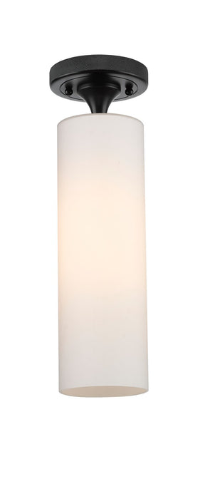 Innovations 434-1F-BK-G434-12WH LED Flush Mount, Matte Black