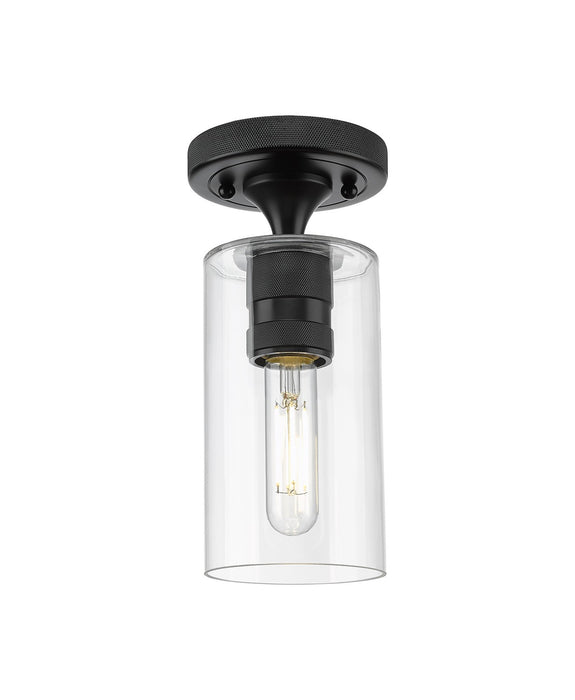 Innovations 434-1F-BK-G434-7CL LED Flush Mount, Matte Black