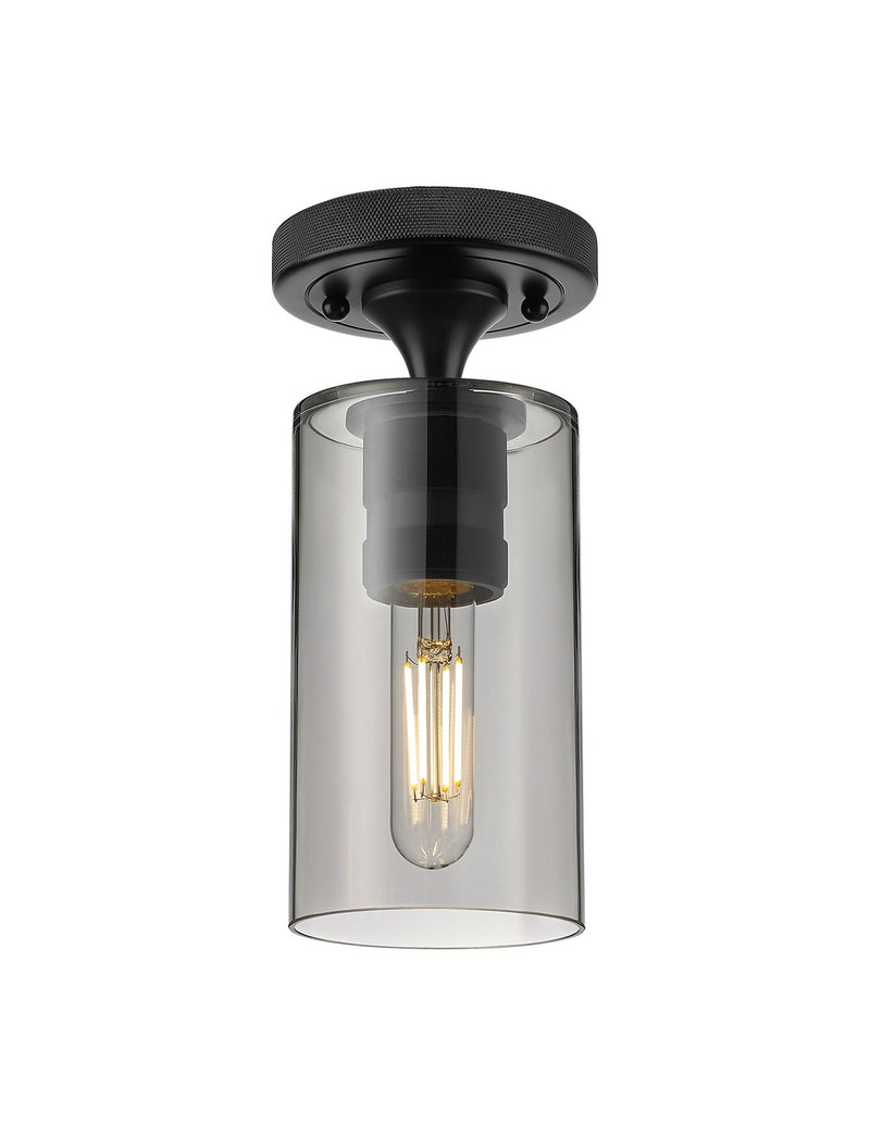 Innovations 434-1F-BK-G434-7SM LED Flush Mount, Matte Black