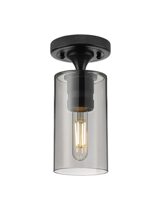 Innovations 434-1F-BK-G434-7SM LED Flush Mount, Matte Black