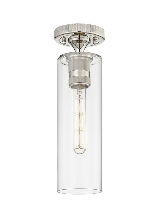 Innovations 434-1F-PN-G434-12CL LED Flush Mount, Polished Nickel