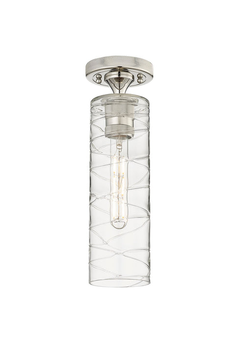 Innovations 434-1F-PN-G434-12DE LED Flush Mount, Polished Nickel