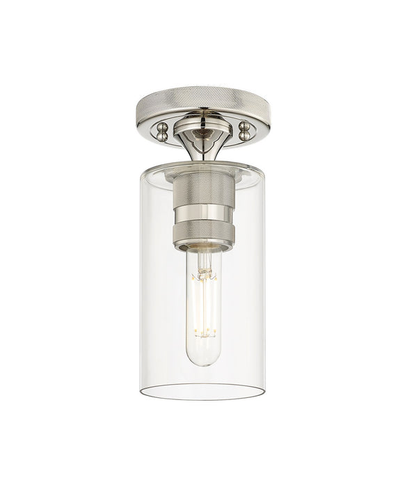 Innovations 434-1F-PN-G434-7CL LED Flush Mount, Polished Nickel