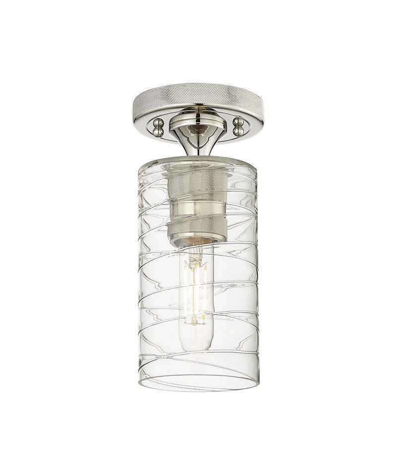 Innovations 434-1F-PN-G434-7DE LED Flush Mount, Polished Nickel