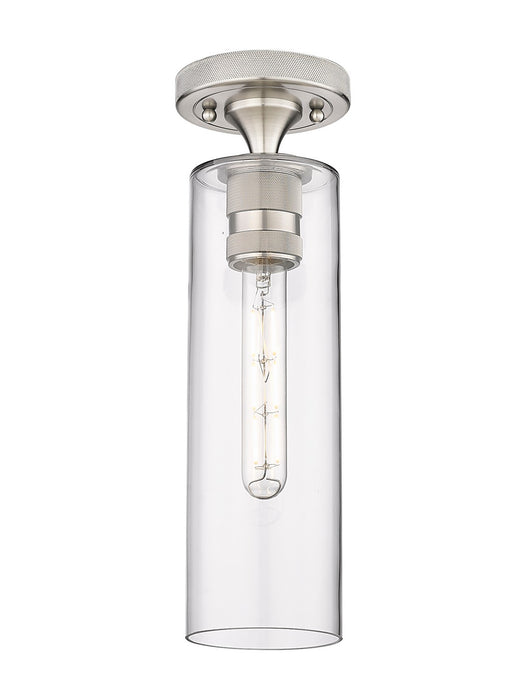 Innovations 434-1F-SN-G434-12CL LED Flush Mount, Satin Nickel