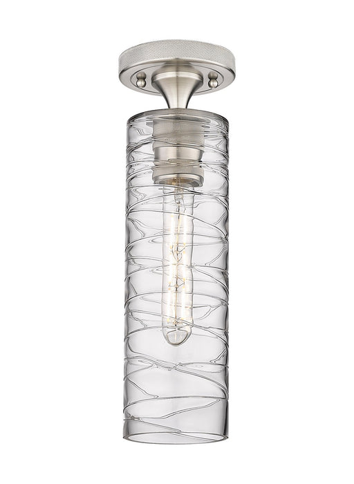 Innovations 434-1F-SN-G434-12DE LED Flush Mount, Satin Nickel