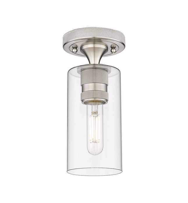 Innovations 434-1F-SN-G434-7CL LED Flush Mount, Satin Nickel