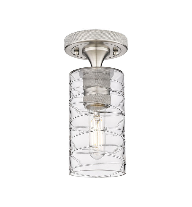 Innovations 434-1F-SN-G434-7DE LED Flush Mount, Satin Nickel