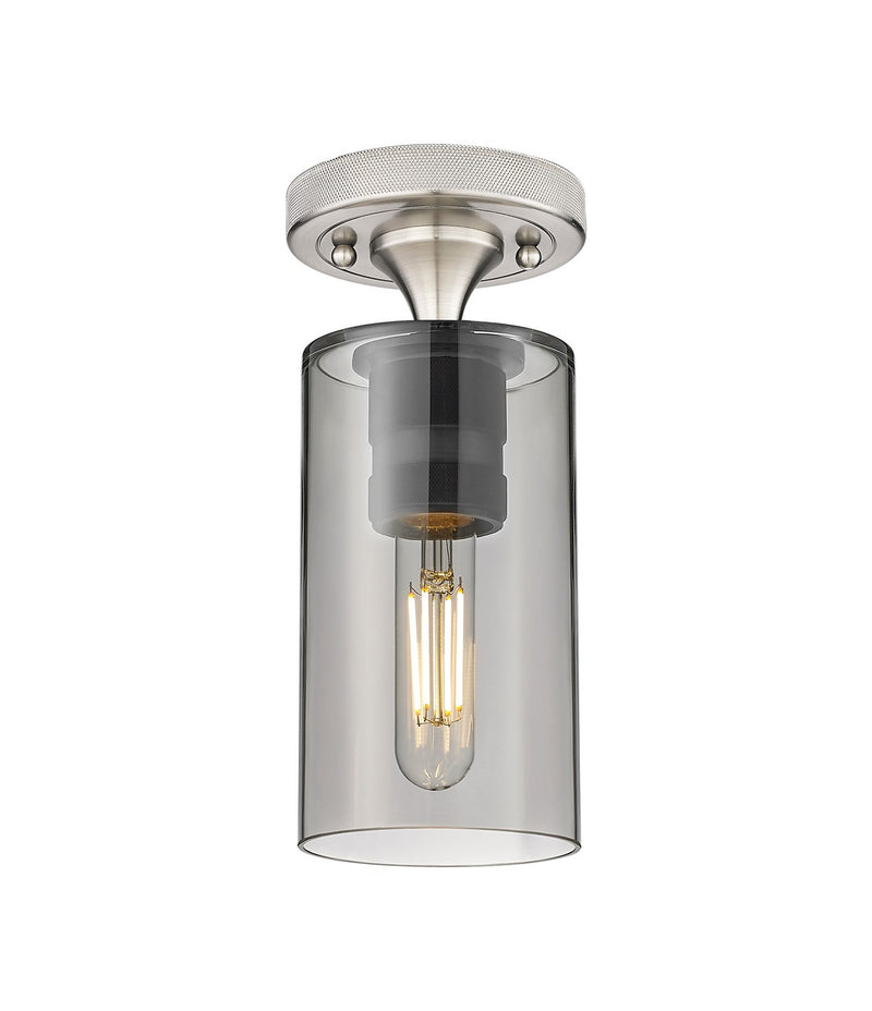 Innovations 434-1F-SN-G434-7SM LED Flush Mount, Satin Nickel