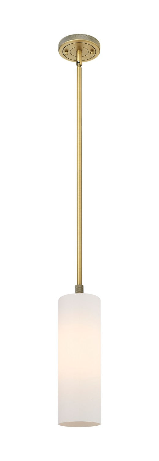 Innovations 434-1S-BB-G434-12WH LED Pendant, Brushed Brass