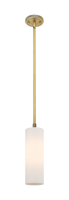 Innovations 434-1S-BB-G434-12WH LED Pendant, Brushed Brass