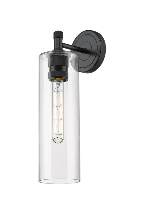 Innovations 434-1W-BK-G434-12CL LED Wall Sconce, Matte Black