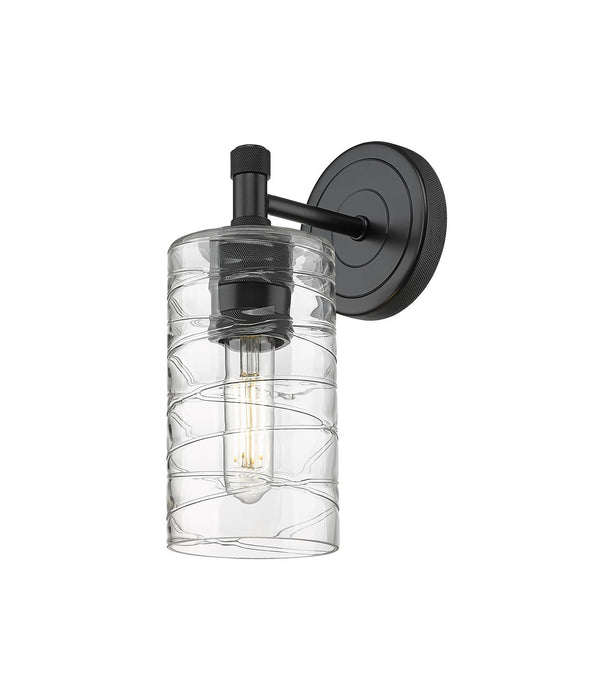 Innovations 434-1W-BK-G434-7DE LED Wall Sconce, Matte Black