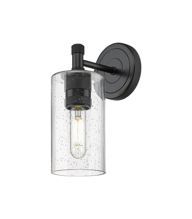 Innovations 434-1W-BK-G434-7SDY LED Wall Sconce, Matte Black