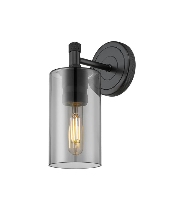 Innovations 434-1W-BK-G434-7SM LED Wall Sconce, Matte Black
